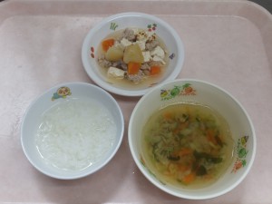 離乳食 おかゆ 野菜スープ 豆腐のそぼろ煮