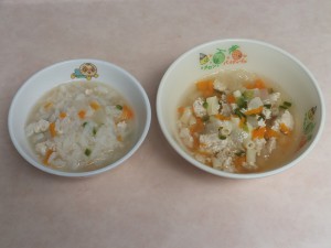 離乳食 五目がゆ 野菜スープ