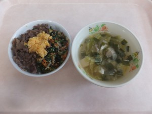 幼児食 ビビンバ 中華スープ 