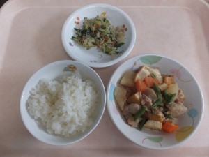 幼児食 ご飯 大根の味噌煮 きゅうりもみ