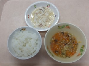 離乳食 なんはん 魚のくず煮 野菜スープ