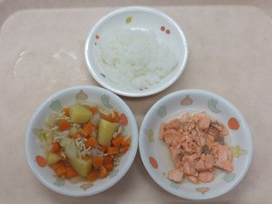 離乳食1 なんはん 煮魚 野菜の炊き合せ