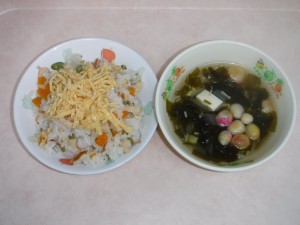 幼児食 散らし寿司 清まし汁