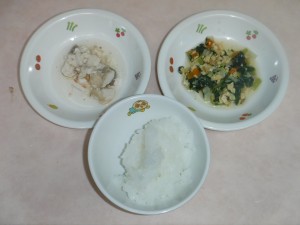 離乳食1 なんはん 煮魚 野菜の柔らか煮