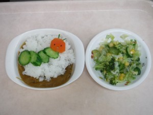 幼児食 はらぺこあおむしさんカレー ドレッシング和え