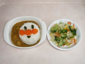 幼児食 アンパンマンカレー ドレッシング和え 