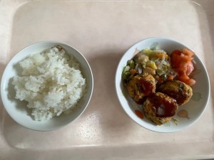 豆腐のまり揚げ・春雨の酢の物