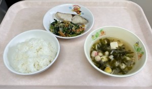 魚の塩焼き・みそ汁・おひたし