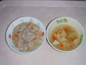 離乳食 五目がゆ 野菜スープ