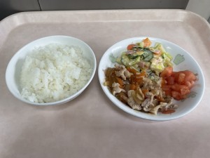 豚肉の生姜焼き・マカロニサラダ