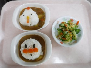 幼児食 アンパンマンカレー にわとりさんカレー ドレッシング和え