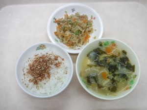 幼児食 ご飯 飛鳥汁 かみかみきんぴら