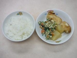 幼児食 ご飯 煮魚 白和え じゃが芋の煮物