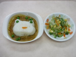 幼児食 かえるさんカレー ドレッシング和え