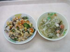 幼児食 七夕寿司 清まし汁