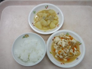 離乳食 5倍がゆ いり豆腐 しらすのじゃが芋煮