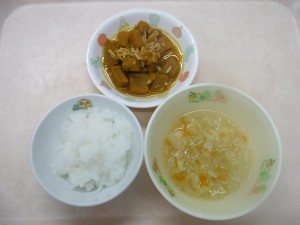 離乳食 5倍がゆ 野菜スープ 南瓜のそぼろ煮