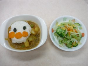 幼児食 アンパンマンカレー ドレッシング和え