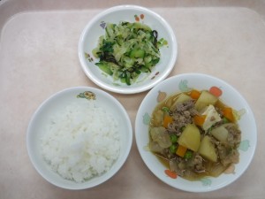 幼児食 ご飯 肉じゃが 即席漬け