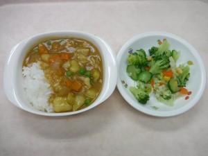 幼児食 チキンカレー ドレッシング和え