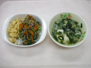 幼児食 ビビンバ 中華スープ