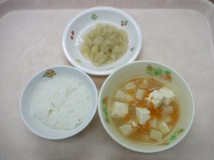 離乳食1 なんはｎ 味噌汁 煮バナナ