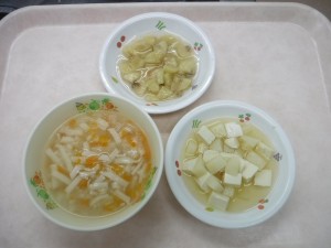 離乳食 五目うどん じゃが芋と豆腐のたきあわせ 煮ばなな