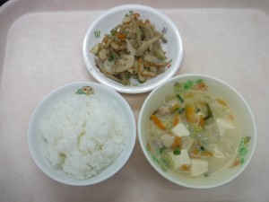 幼児食 ご飯 飛鳥汁 五目きんぴら