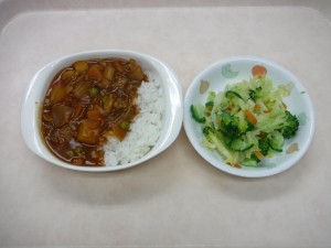幼児食 ハヤシライス ドレッシング和え