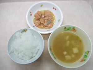 離乳食 5倍がゆ 煮魚 味噌汁