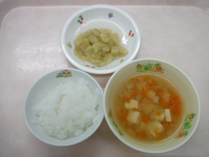 離乳食 ５倍がゆ なんはん のっぺい汁 煮バナナ