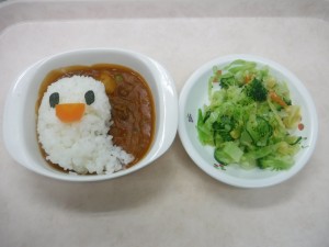 幼児食 おばけのハヤシライス ドレッシング和え