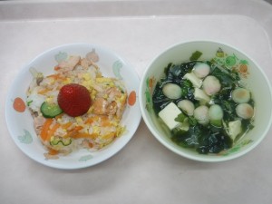 幼児食 おひな寿司 清まし汁