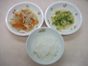 離乳食 ご飯 野菜のそぼろ煮 ブロッコリー
